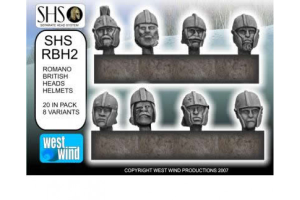 SHS-RBH2 - British Heads in Helmets (Late Roman Styles)