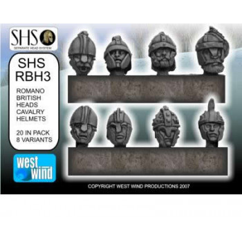SHS-RBH3 - Romano British Cavalry Heads with Helmets