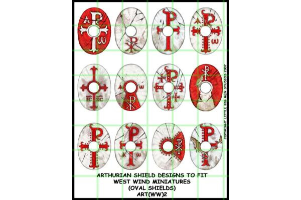 ART(WW)02 - Arthurian shield design 2 (Oval shields)