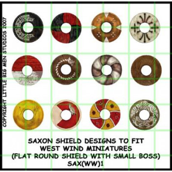 SAX(WW)01 - Saxon shields 1 (Flat round shield with small boss)
