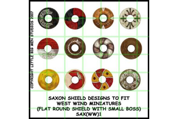 SAX(WW)01 - Saxon shields 1 (Flat round shield with small boss)