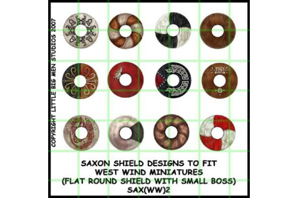 SAX(WW)02 - Saxon shields 2 (Flat round shield with small boss)