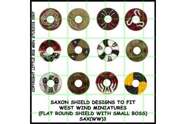 SAX(WW)03 - Saxon shields 3 (Flat round shield with small boss)