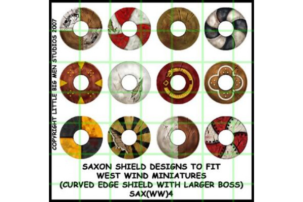 SAX(WW)04 - Saxon shields 4 (Flat round shield with larger boss)