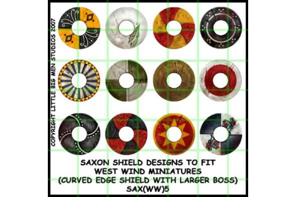 SAX(WW)05 - Saxon shields 5 (Flat round shield with larger boss)