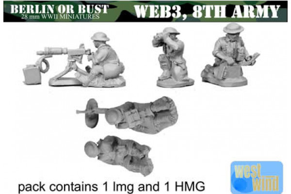 Web03 - 8th Army British Bren Gun Team, Vickers Team
