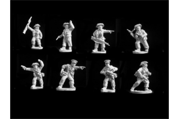 44WGB03 - GB Command Figs, Officers And NCO