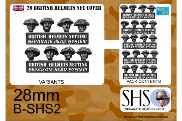 B-SHS2 - British in Steel Helmets Camo Netting