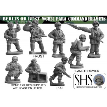 WGB21-SHS British Para Command (flamethrower and Piat) helmets
