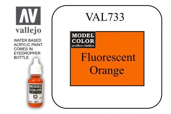 VAL733 Model Color - Fluorescent Orange 