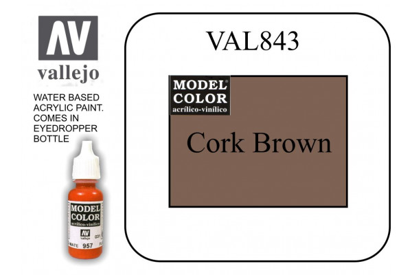 VAL843 Model Color - Cork Brown 