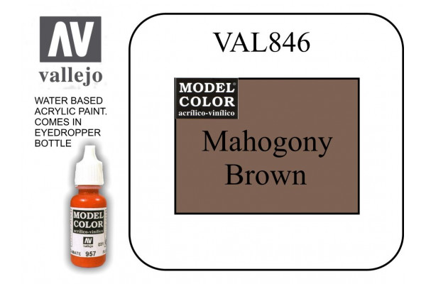 VAL846 Model Color - Mahogany Brown 