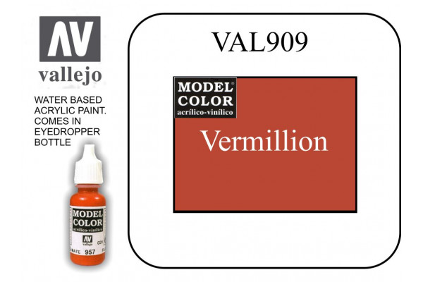 VAL909 Model Color - Vermillion 