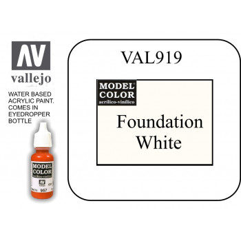 VAL919 Model Color - Foundation White 