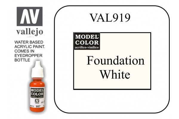 VAL919 Model Color - Foundation White 