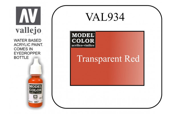 VAL934 Model Color - Transparent Red 