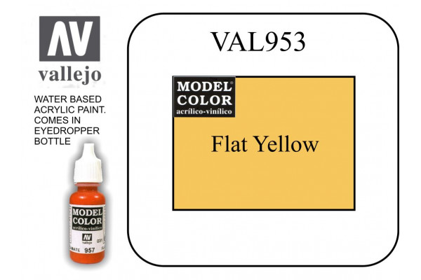VAL953 Model Color - Flat Yellow 