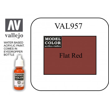 VAL957 Model Color - Flat Red 