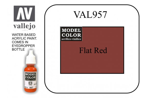 VAL957 Model Color - Flat Red 