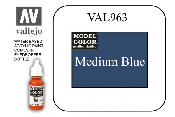 VAL963 Model Color - Medium Blue 