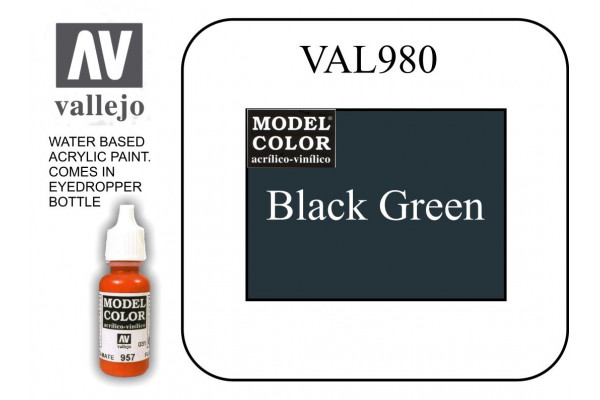 VAL980 Model Color - Black Green 