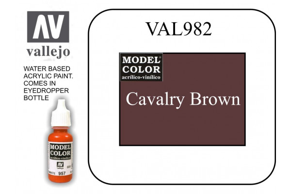 VAL982 Model Color - Calvalry Brown 