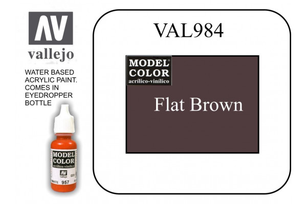 VAL984 Model Color - Flat Brown 