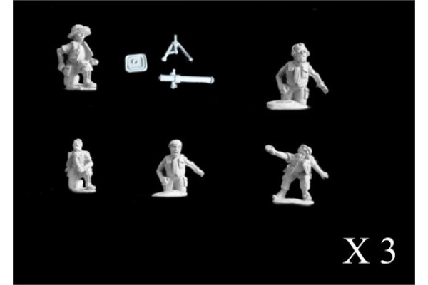 NAM003 - US MARINE / ARMY 81mm MORTARS 3x Mortars & crew