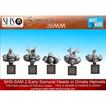 SHS-SAM02 Early Samurai Ornate Helmets (20 Heads)