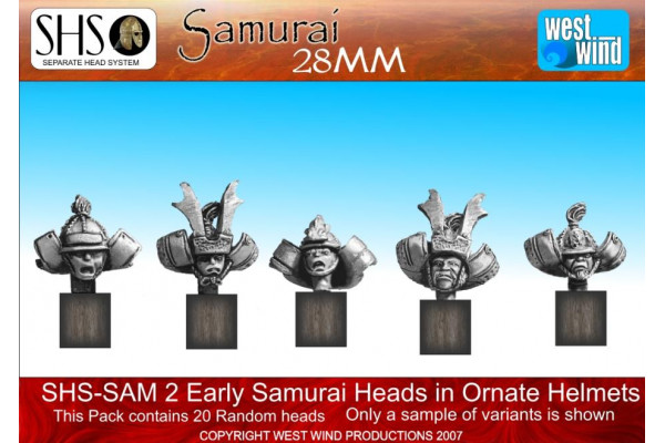 SHS-SAM02 Early Samurai Ornate Helmets (20 Heads)