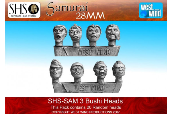 SHS-SAM03 Bushi Heads (20 Heads)