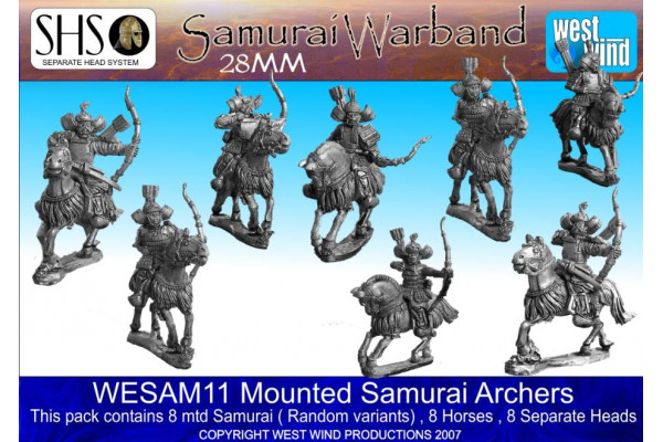 WESAM-11 Mtd Samurai Archers (8 Figures)