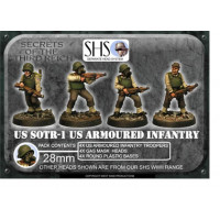 US-SOTR01 US Armoured Infantry (SHS) Gas Mask Heads (4) 