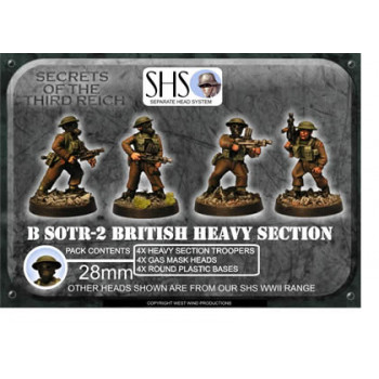 B-SOTR02 Heavy Section Assault Bren (SHS) Gas Mask Heads (4)