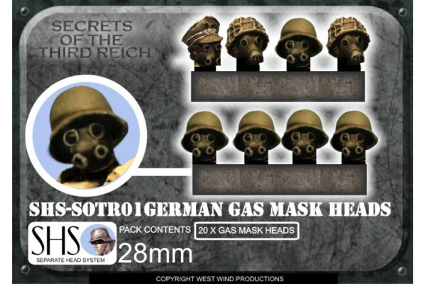 SHS-SOTR01 German Gas Mask Heads 