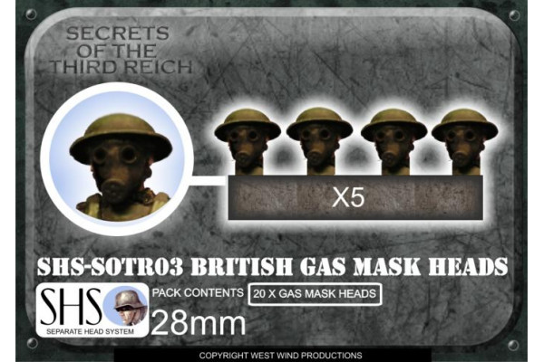 SHS-SOTR03 British Gas Mask Heads 