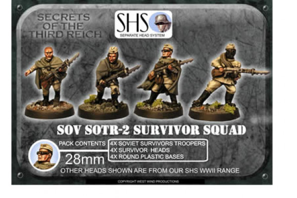 SOV-SOTR02 Survivor Squad (SHS) - Mixed Heads (4) 